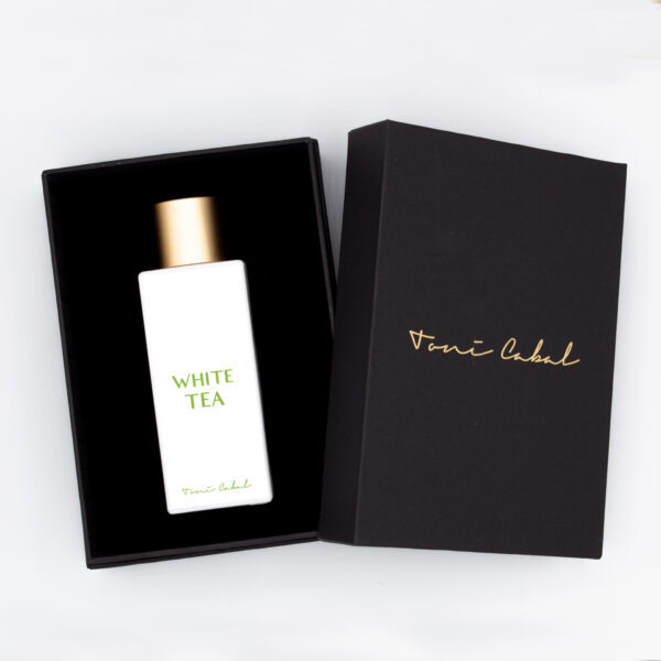 white tea box 100ml toni cabal daring light perfumes niche barcelona 600x600 - White Tea